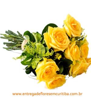 cod (5354) 10 Rosas Amarelas Colombianas